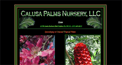 Desktop Screenshot of calusapalmsnursery.com